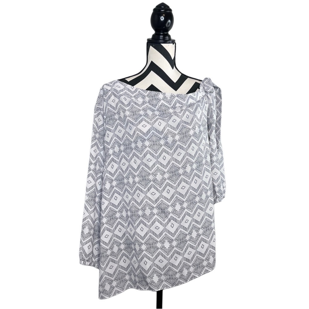 NWT Banana Republic Sz XL Asymmetrical 3/4 Sleeve Blouse